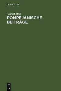 Pompejanische Beiträge_cover