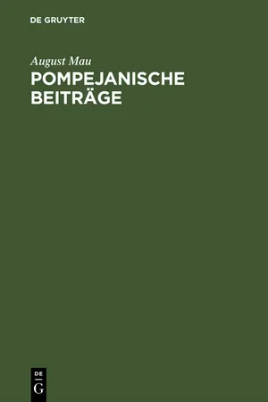 Pompejanische Beiträge