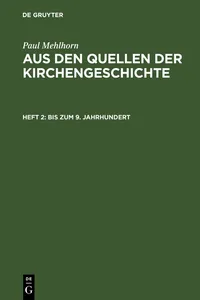 Bis zum 9. Jahrhundert_cover