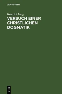 Versuch einer christlichen Dogmatik_cover