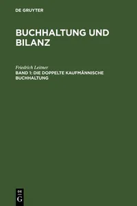 Die doppelte kaufmännische Buchhaltung_cover