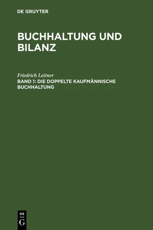 Die doppelte kaufmännische Buchhaltung