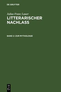 Zur Mythologie_cover