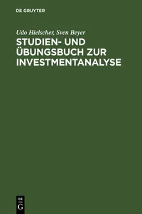 Studien- und Übungsbuch zur Investmentanalyse_cover