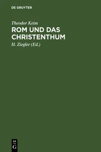 Rom und das Christenthum_cover