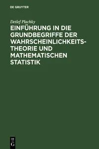 Einführung in die Grundbegriffe der Wahrscheinlichkeitstheorie und mathematischen Statistik_cover