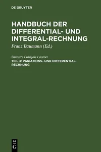 Variations- und Differential- Rechnung_cover