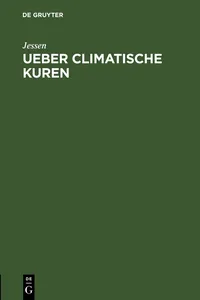 Ueber climatische Kuren_cover