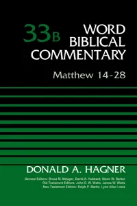 Matthew 14-28, Volume 33B_cover