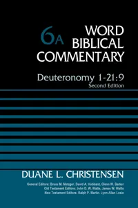 Deuteronomy 1-21:9, Volume 6A_cover