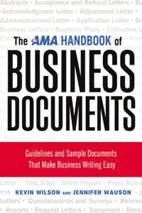 The AMA Handbook of Business Documents_cover