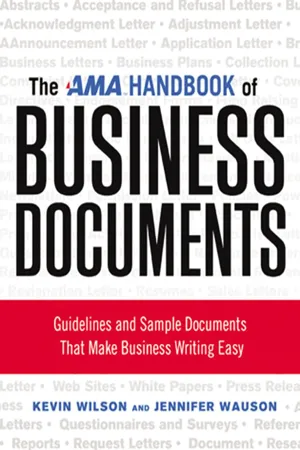 The AMA Handbook of Business Documents