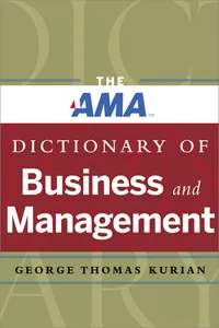 The AMA Dictionary of Business and Management_cover