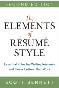 The Elements of Resume Style_cover