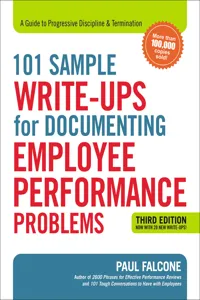 101 Sample Write-Ups for Documenting Employee Performance Problems_cover