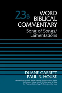 Song of Songs and Lamentations, Volume 23B_cover