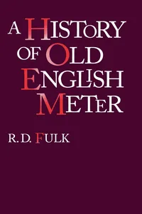 A History of Old English Meter_cover