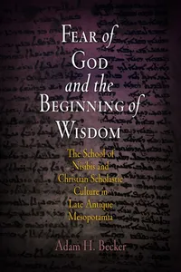 Fear of God and the Beginning of Wisdom_cover