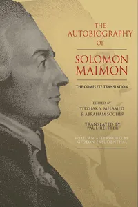 The Autobiography of Solomon Maimon_cover