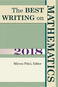 The Best Writing on Mathematics 2018_cover