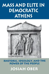 Mass and Elite in Democratic Athens_cover