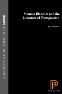 Maurice Blanchot and the Literature of Transgression_cover