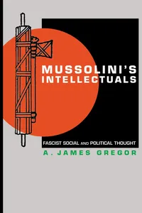 Mussolini's Intellectuals_cover