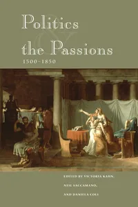 Politics and the Passions, 1500-1850_cover