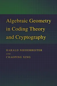 Algebraic Geometry in Coding Theory and Cryptography_cover