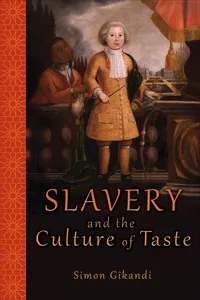 Slavery and the Culture of Taste_cover