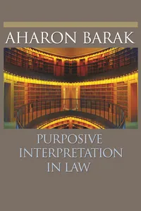 Purposive Interpretation in Law_cover