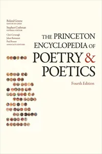 The Princeton Encyclopedia of Poetry and Poetics_cover