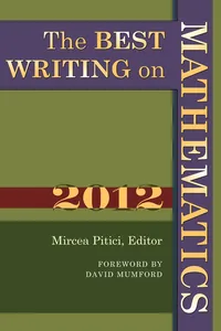 The Best Writing on Mathematics 2012_cover