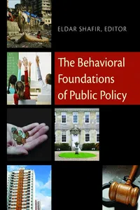 The Behavioral Foundations of Public Policy_cover