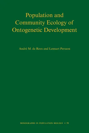 Monographs in Population Biology