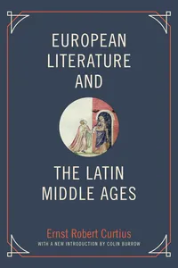 European Literature and the Latin Middle Ages_cover