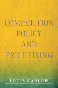 Competition Policy and Price Fixing_cover