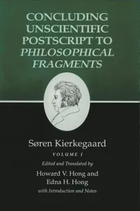 Kierkegaard's Writings, XII, Volume I_cover