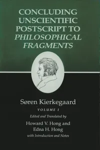 Kierkegaard's Writings, XII, Volume I_cover