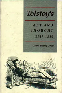 Tolstoy's Art and Thought, 1847-1880_cover
