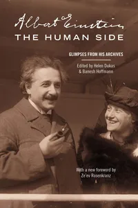 Albert Einstein, The Human Side_cover