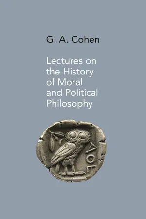 Lectures on the History of Moral and Political Philosophy