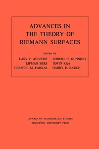 Advances in the Theory of Riemann Surfaces_cover