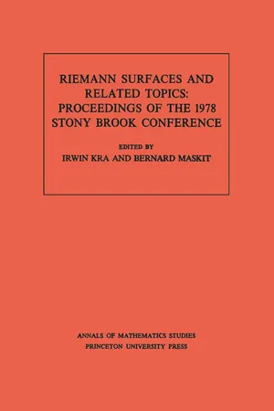 Riemann Surfaces and Related Topics