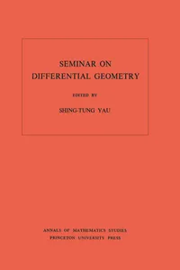 Seminar on Differential Geometry_cover