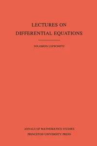 Lectures on Differential Equations, Volume 14_cover