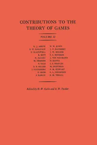 Contributions to the Theory of Games, Volume II_cover