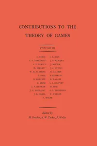 Contributions to the Theory of Games, Volume III_cover