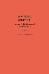 Functional Operators, Volume 2_cover
