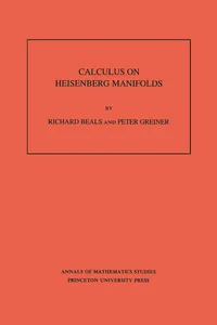 Calculus on Heisenberg Manifolds, Volume 119_cover